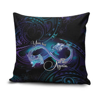 Polynesian Personalized Memorial Pillow Cover Oceanic Infinity Symbol - Until We Meet Again - Polynesian Pride