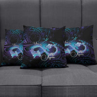 Polynesian Personalized Memorial Pillow Cover Oceanic Infinity Symbol - Until We Meet Again - Polynesian Pride