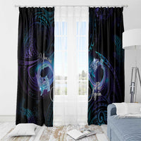 Polynesian Personalized Memorial Window Curtain Oceanic Infinity Symbol - Until We Meet Again - Polynesian Pride