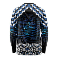 New Zealand Matariki Long Sleeve Shirt Galaxy Styled Taniko