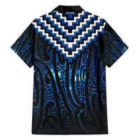 New Zealand Matariki Family Matching Long Sleeve Bodycon Dress and Hawaiian Shirt Galaxy Poutama Motifs