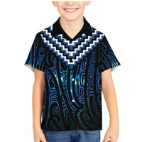 New Zealand Matariki Family Matching Mermaid Dress and Hawaiian Shirt Galaxy Poutama Motifs