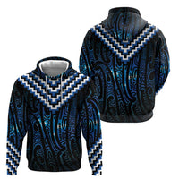 New Zealand Matariki Hoodie Galaxy Poutama Motifs