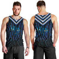 New Zealand Matariki Men Tank Top Galaxy Poutama Motifs