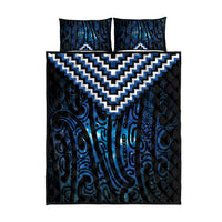 New Zealand Matariki Quilt Bed Set Galaxy Poutama Motifs