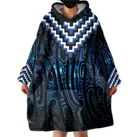 New Zealand Matariki Wearable Blanket Hoodie Galaxy Poutama Motifs