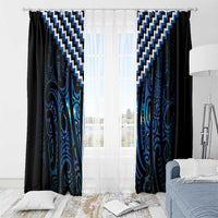 New Zealand Matariki Window Curtain Galaxy Poutama Motifs