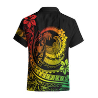 Polynesian Plumeria Hawaiian Shirt Ride The Waves - Reggae LT7 - Polynesian Pride