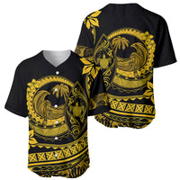 Polynesian Plumeria Baseball Jersey Ride The Waves - Yellow LT7 - Polynesian Pride