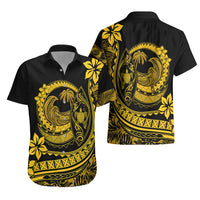Polynesian Plumeria Hawaiian Shirt Ride The Waves - Yellow LT7 - Polynesian Pride