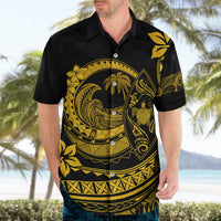 Polynesian Plumeria Hawaiian Shirt Ride The Waves - Yellow LT7 - Polynesian Pride