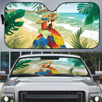 Aloha Hawaii It's 5 o'clock Somewhere Auto Sun Shade - Polynesian Pride