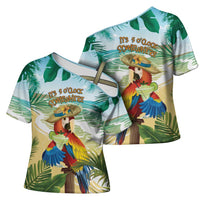 Aloha Hawaii It's 5 o'clock Somewhere Cross Shoulder Shirt LT7 - Polynesian Pride