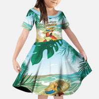 Aloha Hawaii It's 5 o'clock Somewhere Family Matching Long Sleeve Bodycon Dress and Hawaiian Shirt - Polynesian Pride