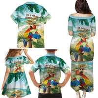Aloha Hawaii It's 5 o'clock Somewhere Family Matching Puletasi and Hawaiian Shirt - Polynesian Pride