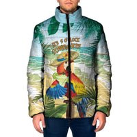 Aloha Hawaii It's 5 o'clock Somewhere Padded Jacket LT7 Men Blue - Polynesian Pride