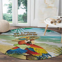 Aloha Hawaii It's 5 o'clock Somewhere Round Carpet - Polynesian Pride
