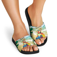 Aloha Hawaii It's 5 o'clock Somewhere Slide Sandals - Polynesian Pride