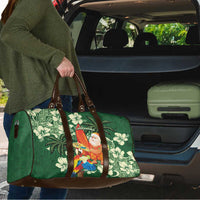 Moss Green Tropical Christmas Hawaii Tapa Travel Bag Aloha Santa Drink Party LT7 - Polynesian Pride