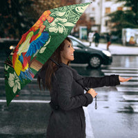 Moss Green Tropical Christmas Hawaii Tapa Umbrella Aloha Santa Drink Party LT7 - Polynesian Pride
