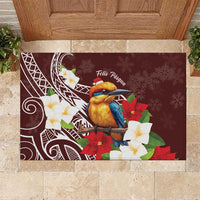 Felis Pasgua Guam Rubber Doormat Christmas Sihek Kingfisher with Guasali