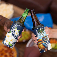Hafa Adai Guam 4 in 1 Can Cooler Tumbler Sihek Guam Kingfisher with Guasali LT7 - Polynesian Pride