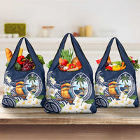 Hafa Adai Guam Grocery Bag Sihek Guam Kingfisher with Guasali