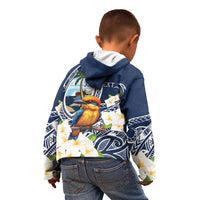 Hafa Adai Guam Kid Hoodie Sihek Guam Kingfisher with Guasali