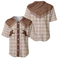 Aloha Hawaii Cowboys Paniolo Baseball Jersey Beige Palaka - Polynesian Pride