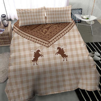Aloha Hawaii Cowboys Paniolo Bedding Set Beige Palaka - Polynesian Pride