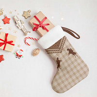 Aloha Hawaii Cowboys Paniolo Christmas Stocking Beige Palaka - Polynesian Pride