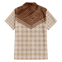 Aloha Hawaii Cowboys Paniolo Family Matching Summer Maxi Dress and Hawaiian Shirt Beige Palaka LT7 - Polynesian Pride