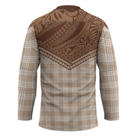 Aloha Hawaii Cowboys Paniolo Hockey Jersey Beige Palaka - Polynesian Pride