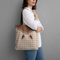 Aloha Hawaii Cowboys Paniolo Tote Bag Beige Palaka - Polynesian Pride