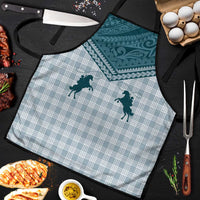 Aloha Hawaii Cowboys Paniolo Apron Teal Palaka - Polynesian Pride
