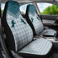 Aloha Hawaii Cowboys Paniolo Car Seat Cover Teal Palaka LT7 - Polynesian Pride