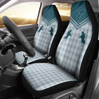 Aloha Hawaii Cowboys Paniolo Car Seat Cover Teal Palaka LT7 - Polynesian Pride