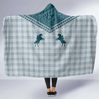 Aloha Hawaii Cowboys Paniolo Hooded Blanket Teal Palaka LT7 One Size Teal - Polynesian Pride