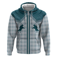 Aloha Hawaii Cowboys Paniolo Hoodie Teal Palaka - Polynesian Pride