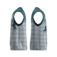 Aloha Hawaii Cowboys Paniolo Christmas Knitted V-Neck Vest Teal Palaka LT7 - Polynesian Pride
