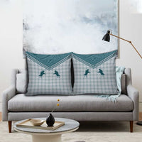 Aloha Hawaii Cowboys Paniolo Pillow Cover Teal Palaka - Polynesian Pride