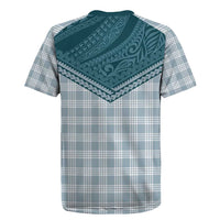 Aloha Hawaii Cowboys Paniolo Rugby Jersey Teal Palaka - Polynesian Pride