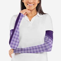 Aloha Hawaii Cowboys Paniolo Arm Sleeves Violet Palaka - Polynesian Pride