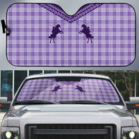 Aloha Hawaii Cowboys Paniolo Auto Sun Shade Violet Palaka - Polynesian Pride