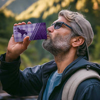 Aloha Hawaii Cowboys Paniolo 4 in 1 Can Cooler Tumbler Violet Palaka - Polynesian Pride