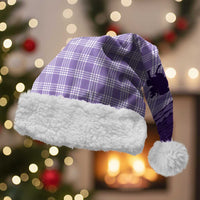 Aloha Hawaii Cowboys Paniolo Christmas Santa Hat Violet Palaka LT7 With Fur Purple - Polynesian Pride