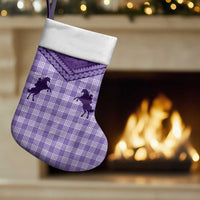 Aloha Hawaii Cowboys Paniolo Christmas Stocking Violet Palaka - Polynesian Pride