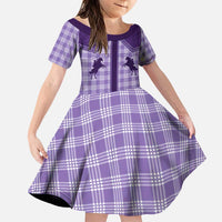 Aloha Hawaii Cowboys Paniolo Family Matching Puletasi and Hawaiian Shirt Violet Palaka - Polynesian Pride