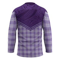 Aloha Hawaii Cowboys Paniolo Hockey Jersey Violet Palaka LT7 - Polynesian Pride