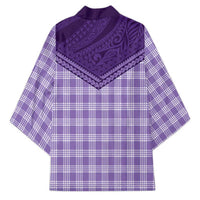 Aloha Hawaii Cowboys Paniolo Kimono Violet Palaka - Polynesian Pride